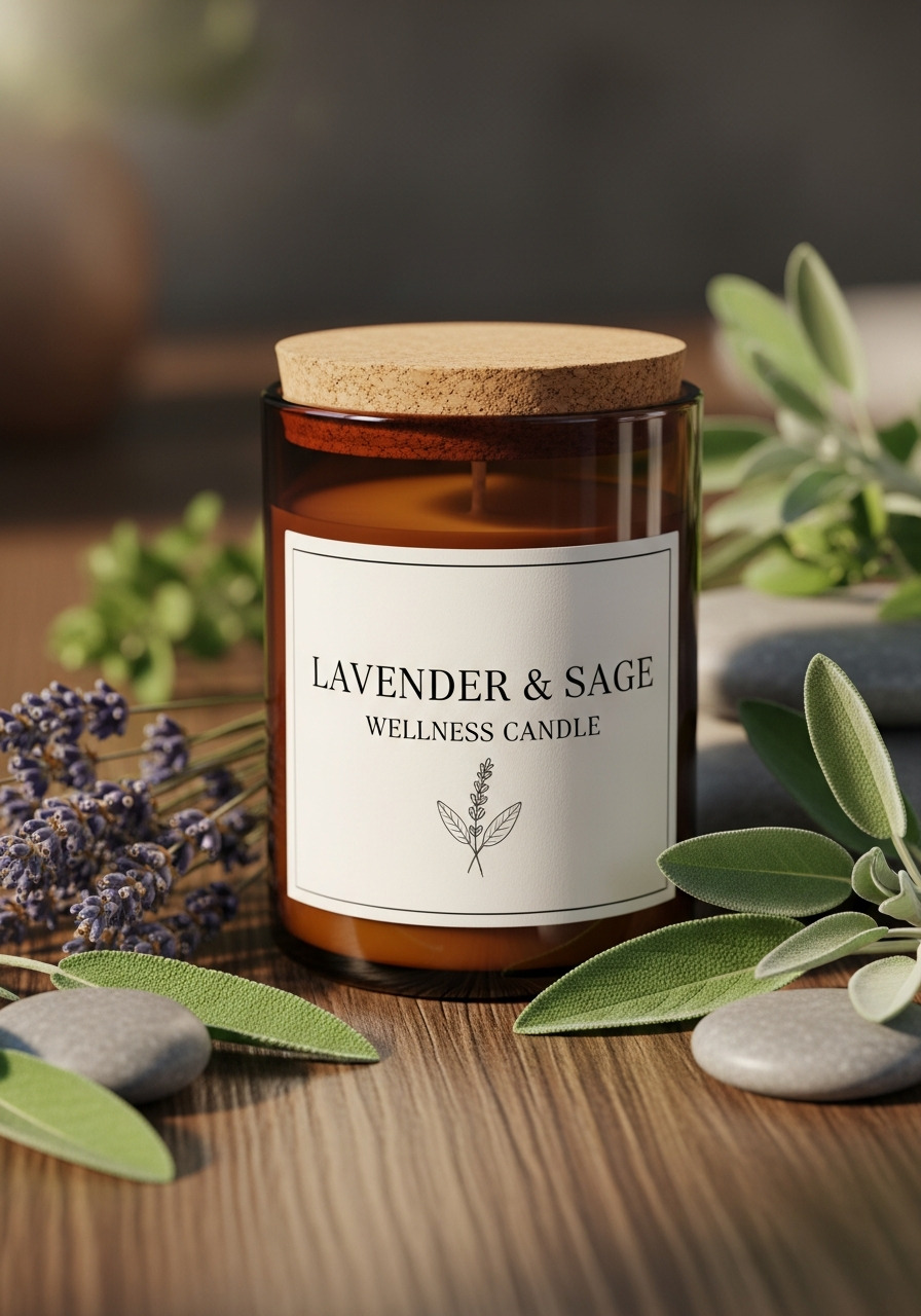 Lavender & Sage Wellness Candle
